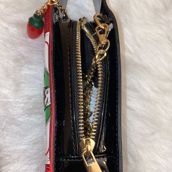 NWT ALDO Saucy Hot-Sauce Crossbody Bag - Black & Red - Picture 12 of 14